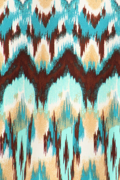 Plus Size Sleeveless Multi Print Tunic Top