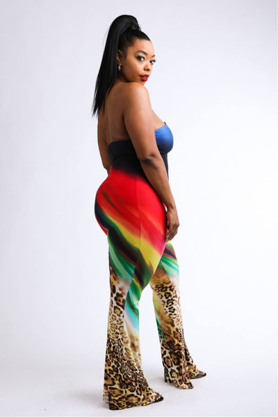 Printed Tube Jumpsuit