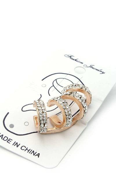 Rhinestone Cuff Earring