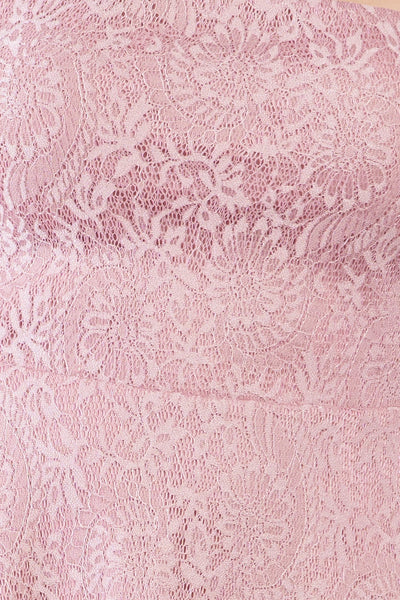 Plus Size V-neck Floral Lace Raceback Flare Skirt Mini Dress