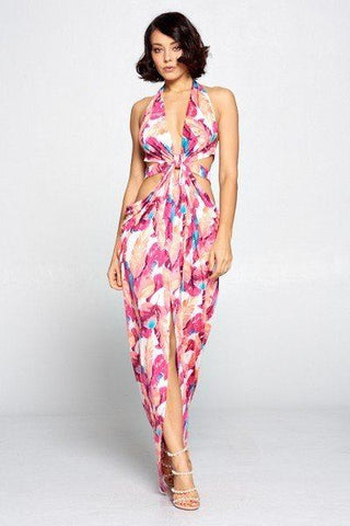 Cut Out Long Dress