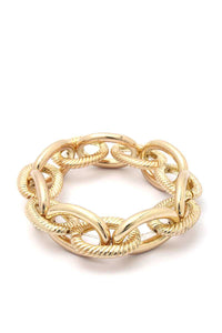 Chunky Textured Metal Bracelet