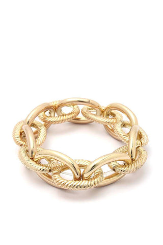 Chunky Textured Metal Bracelet