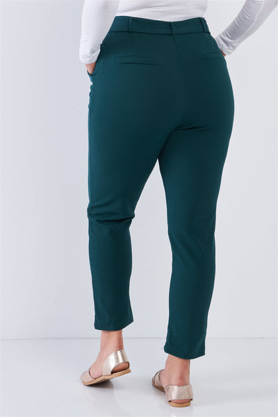 Plus Size High Waisted Ankle Length Pants
