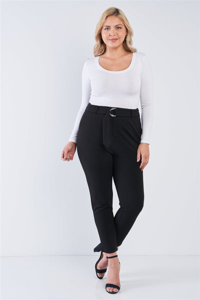 Plus Size High Waisted Ankle Length Pants