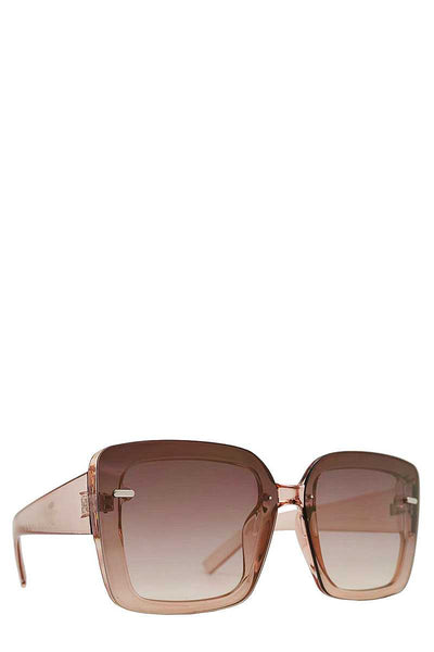 Designer Square Rimless Sunglasses