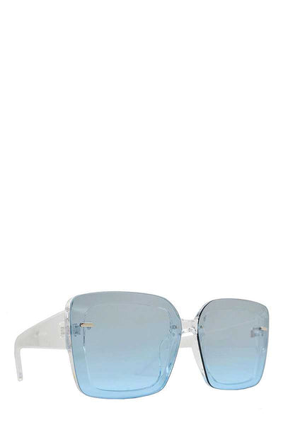 Designer Square Rimless Sunglasses