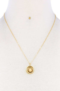 Chic Fashion Cute Pendant Necklace And Earring Set