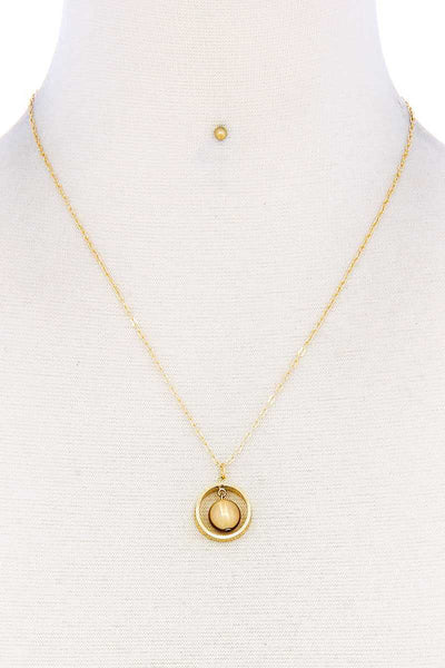 Chic Fashion Cute Pendant Necklace And Earring Set