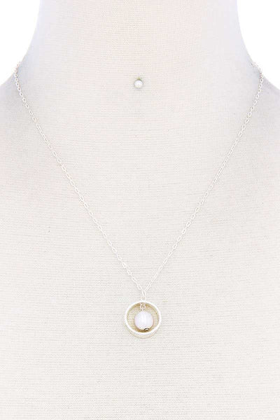 Chic Fashion Cute Pendant Necklace And Earring Set