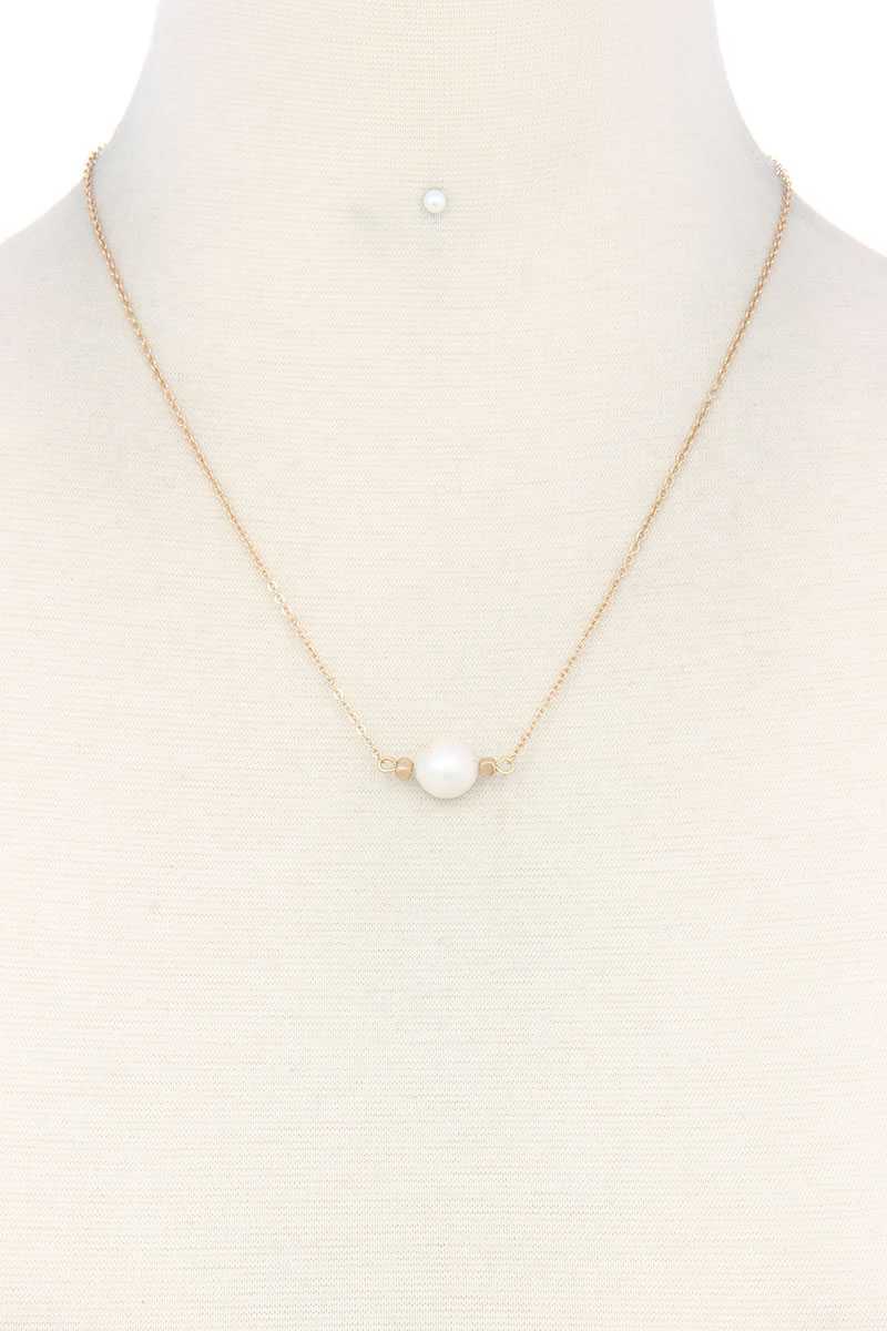Pearl Charm Necklace