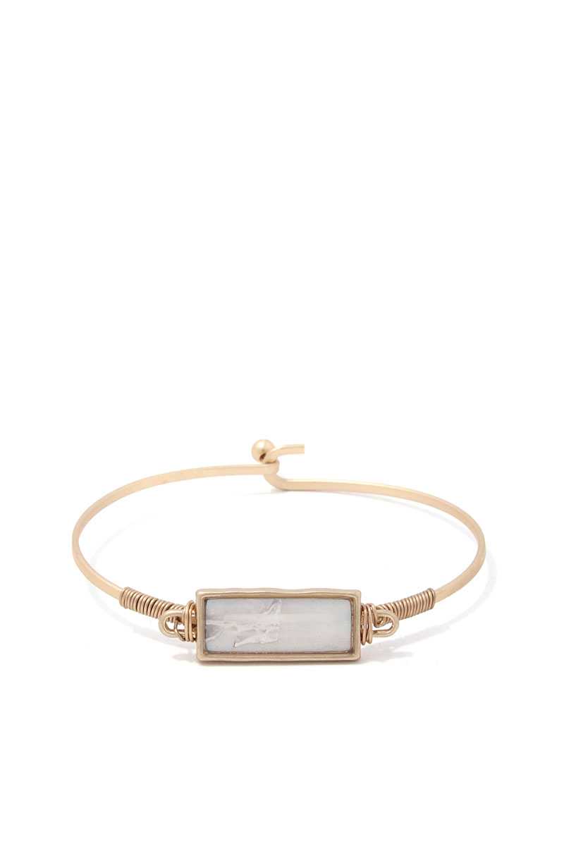 Rectangular Shape Metal Bracelet
