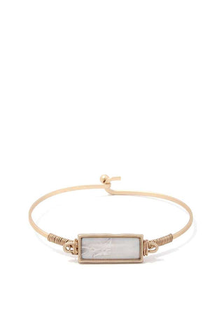 Rectangular Shape Metal Bracelet