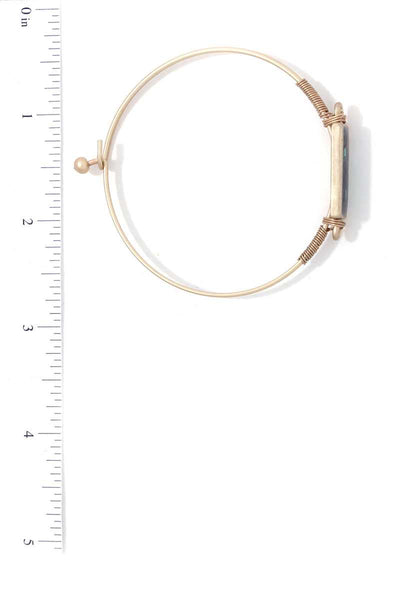 Rectangular Shape Metal Bracelet