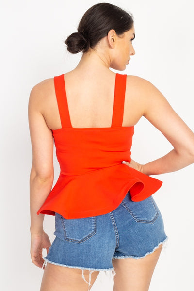 Sweetheart Bustier Peplum Top