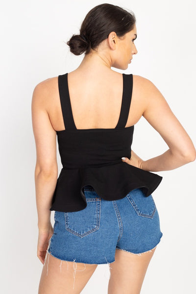 Sweetheart Bustier Peplum Top