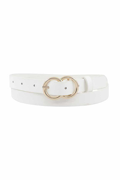 Loop Through Infinity Buckle Skinny Belt