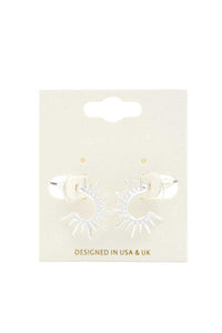 Sun Shape Metal Earring