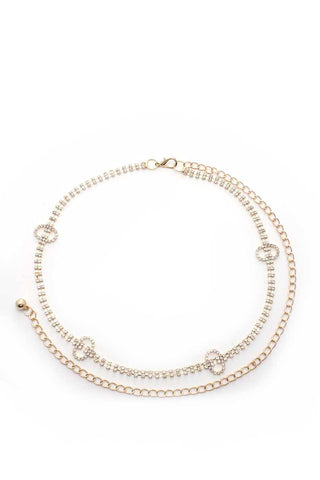 Rhinestone Chain Belt