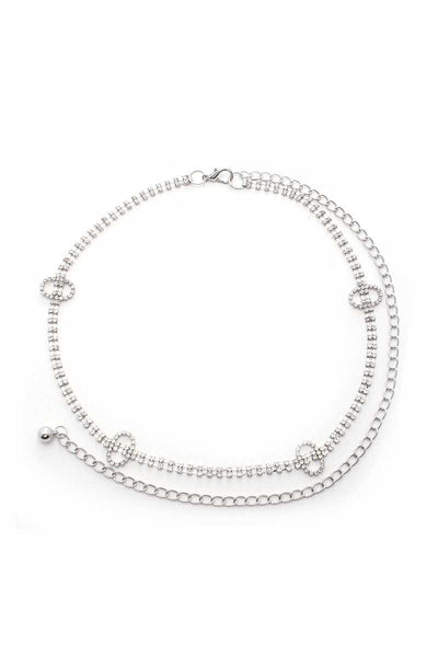 Rhinestone Chain Belt