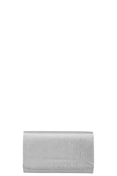Stylish Plain Glitter Sparkle Chain Clutch Bag