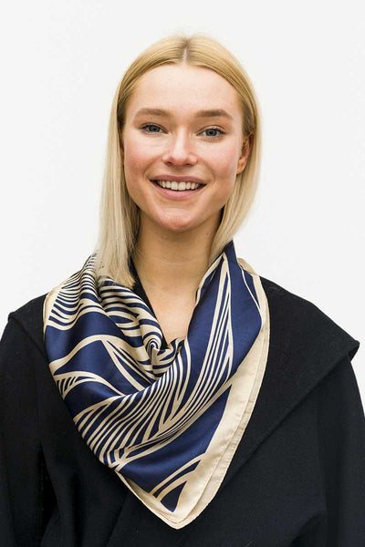 Fashion Leaf Print Neck Scarf