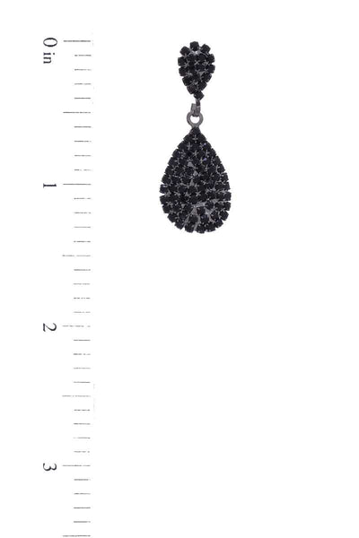Teardrop Rhinestone Dangle Earring